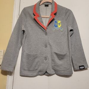 Beetle Juice Astrid Graphic  MultiCollar Long Sleeve School Blazer/Cardigan SZ L